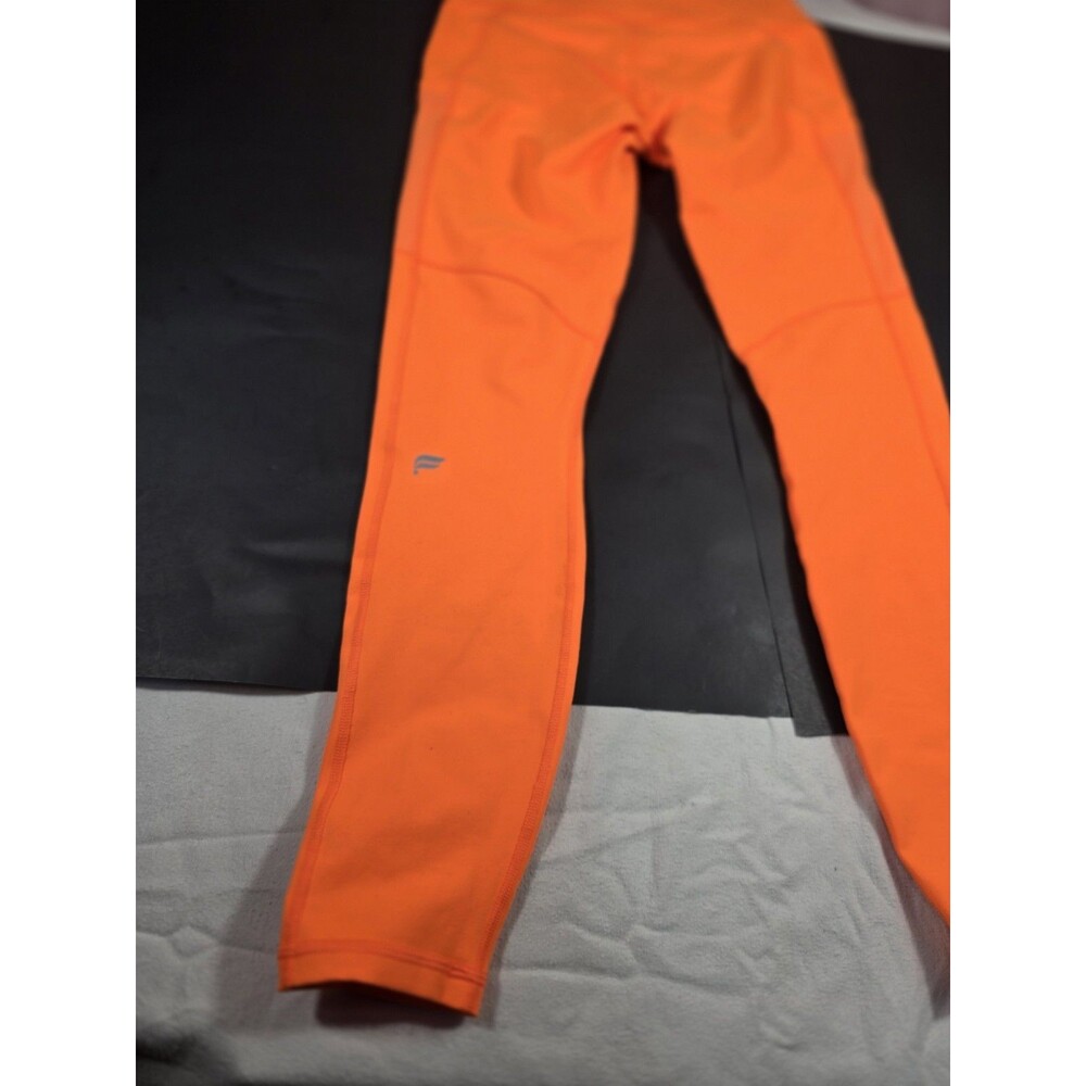 NWT- Fabletics Define PowerHold® High-Waisted 7/8 Legging Passion Orange-Size M - Picture 5 of 16